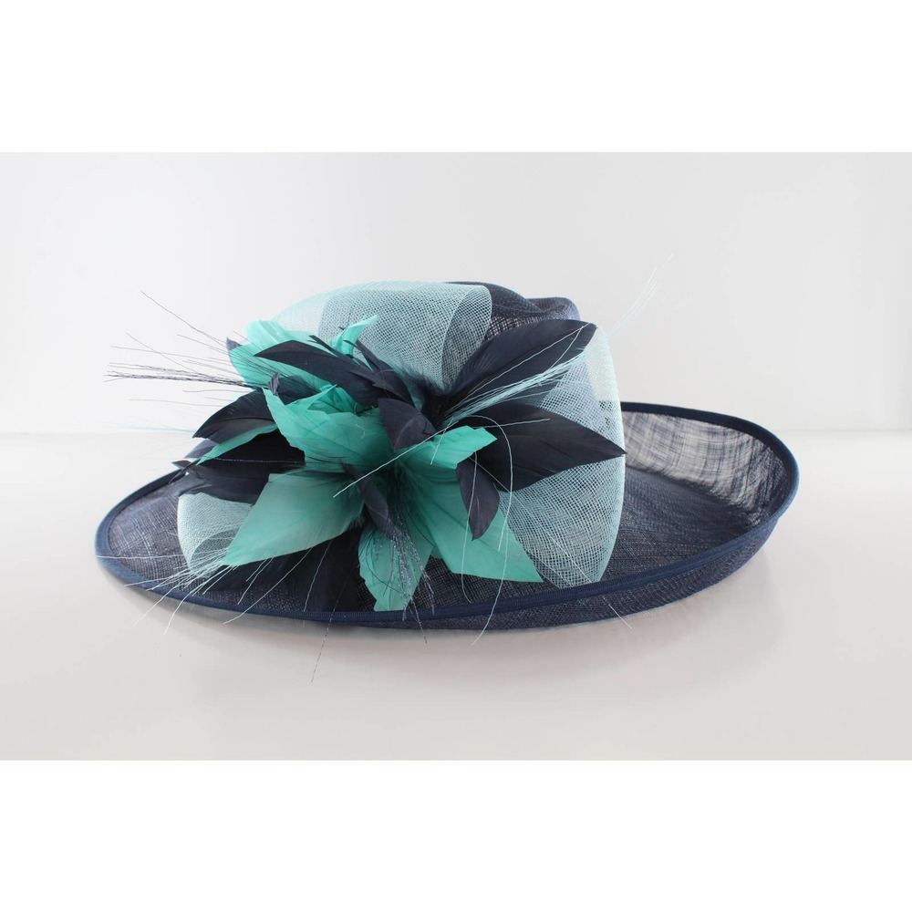 Bellissima Dressy Spring Easter Church Derby Hat $148 Tags #HT191 - Picture 2 of 6